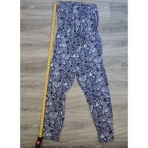 Lilly Pulitzer For Target Strapless‎ Upstream Jumpsuit Ocean Sz XL Navy/white